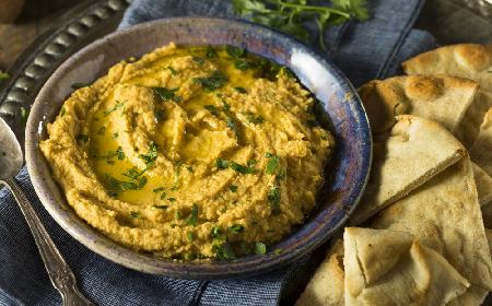 Hummus z dyni z natką pietruszki